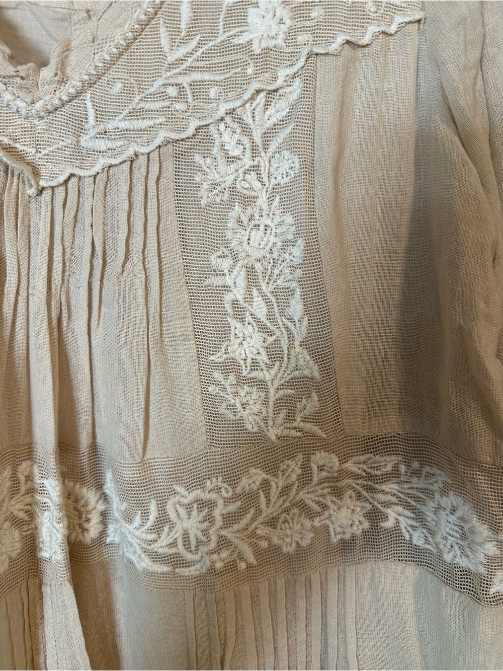 Anthropologie Flowy Embroidered Dress - Picture 6 of 12